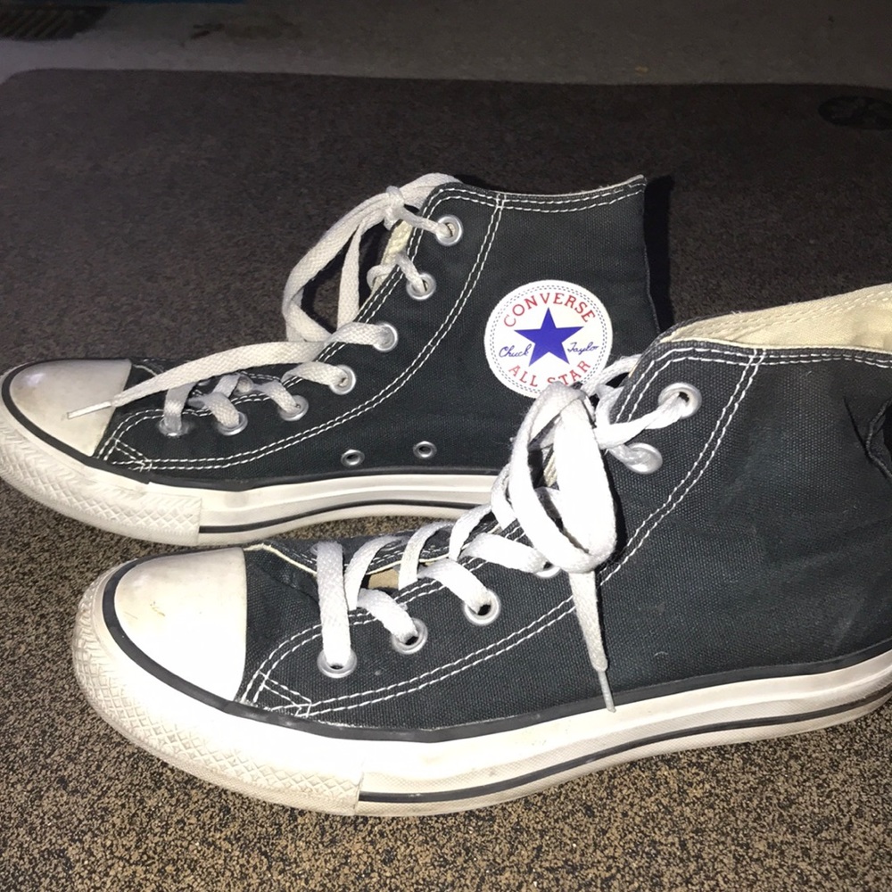 Black high top Converse